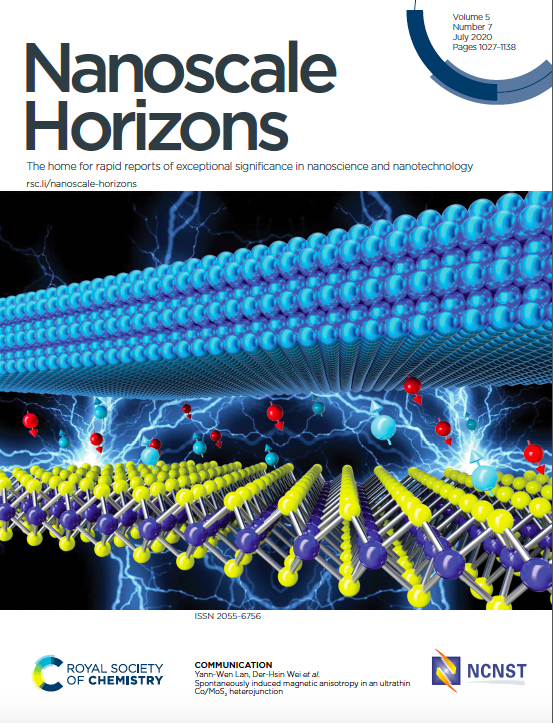 Inside Cover page (Nanoscale Horizons 2020, 5, 1058-1064)