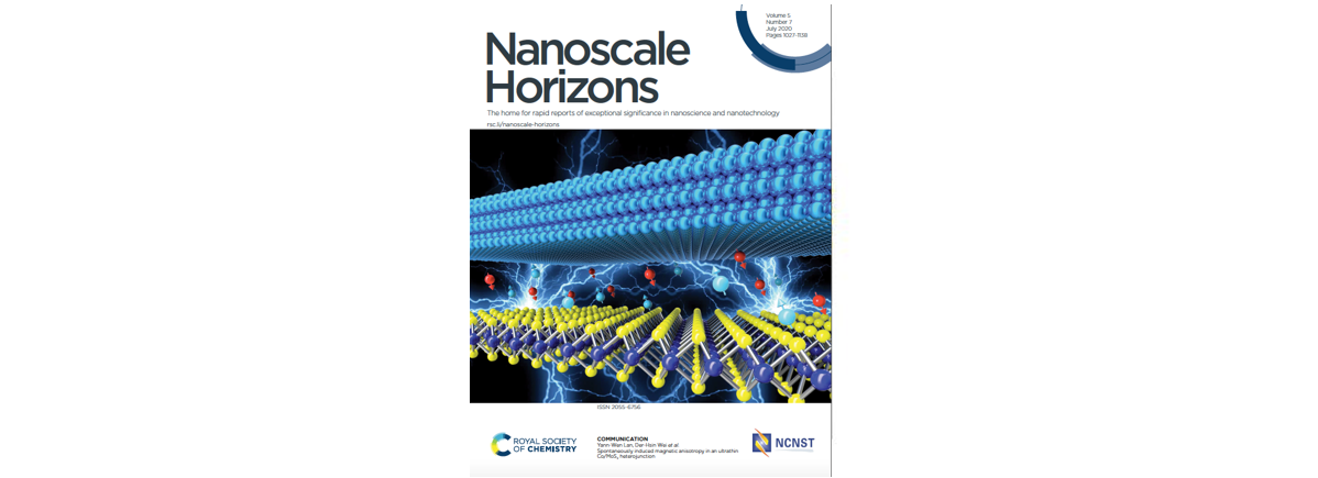 Inside Cover page (Nanoscale Horizons 2020, 5, 1058-1064)